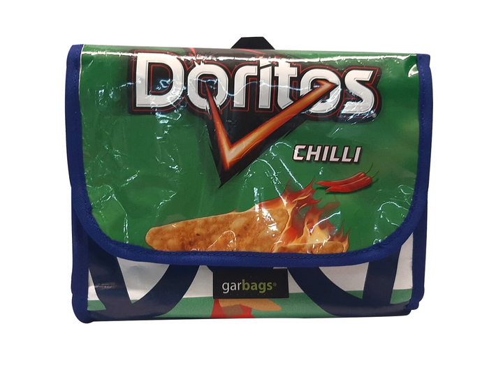 handlebar bag chips package green