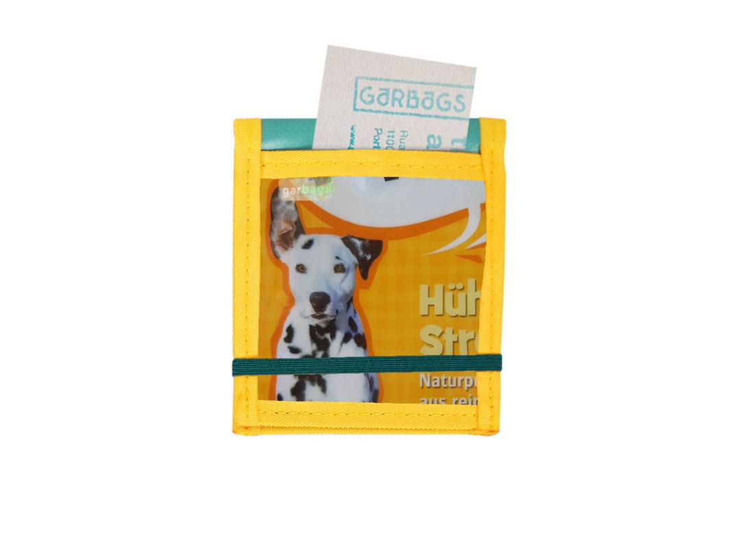 notebook A7 dog food package yellow