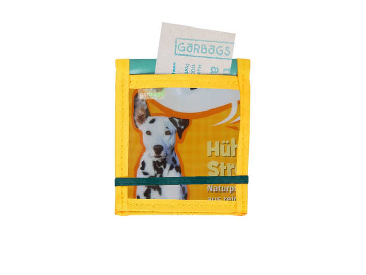notebook A7 dog food package yellow