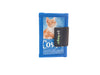 document holder cat food package blue & pink