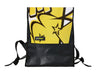 backpack publicity banner yellow stars