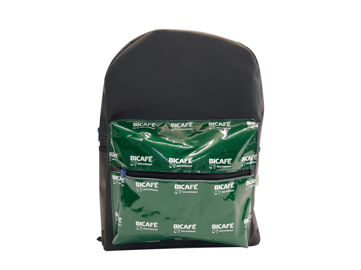 backpack school publicity banner & coffee package dark green