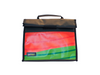 lunch bag publicity banner red & green stripes