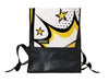 backpack publicity banner white & yellow stars