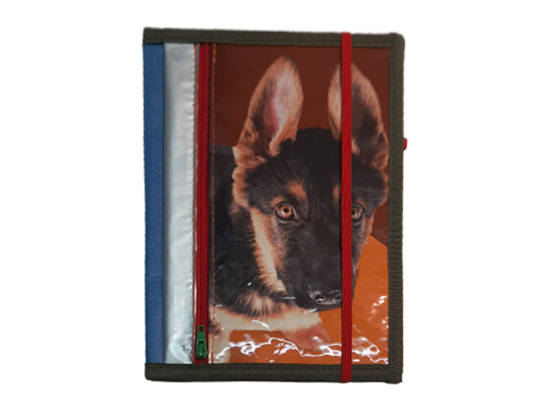 notebook A5 dog food package german shepherd puppy