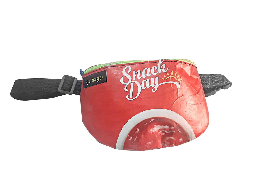waist bag essentials publicity banner red snack