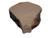 saddle cover publicity banner beige & brown pattern