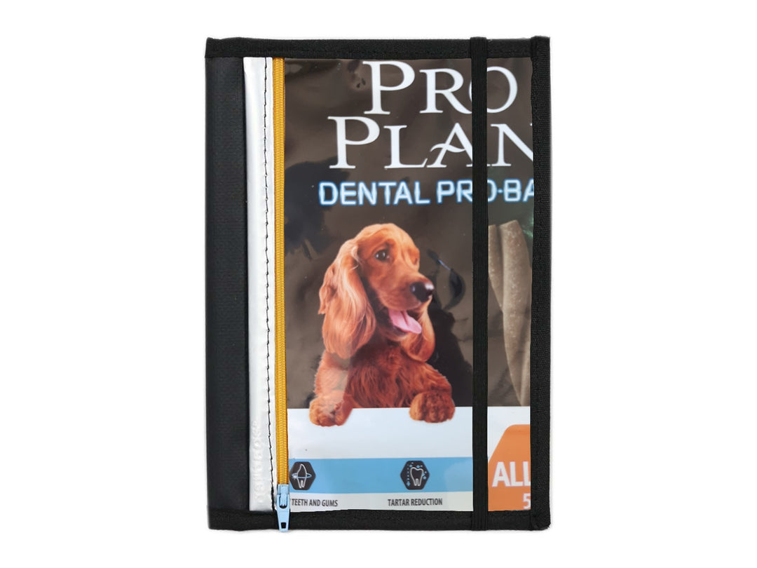 notebook A5 dog food package black