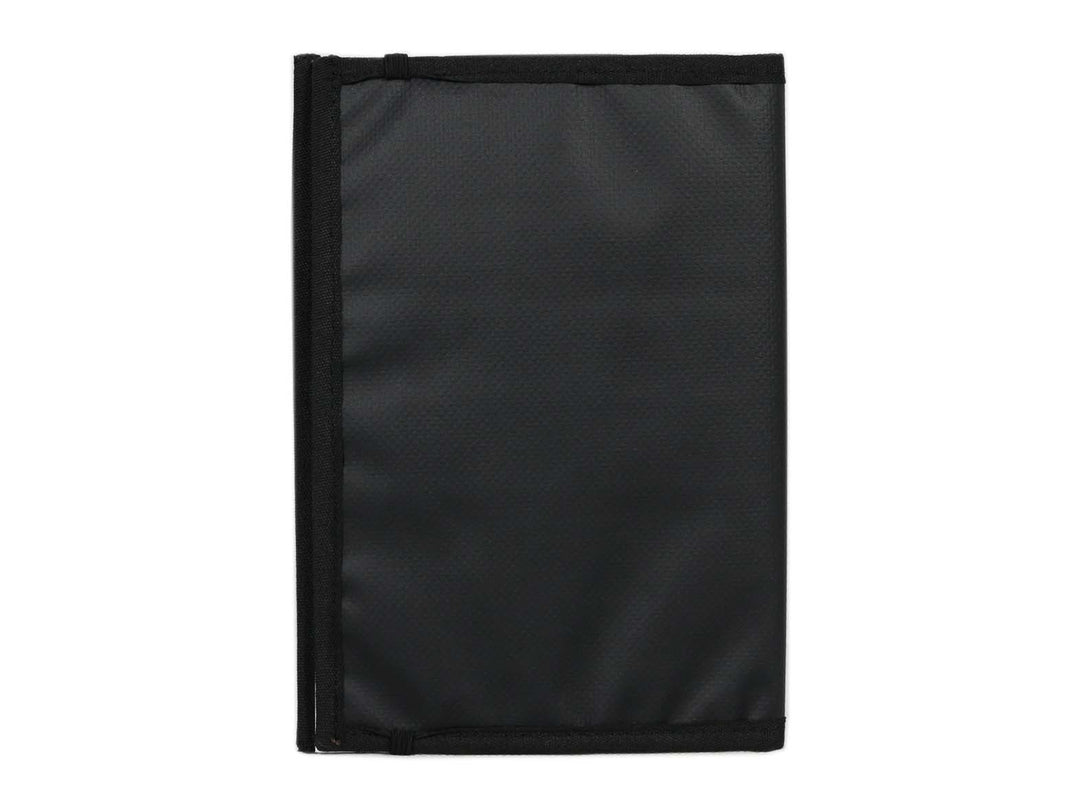 notebook A5 publicity banner green black