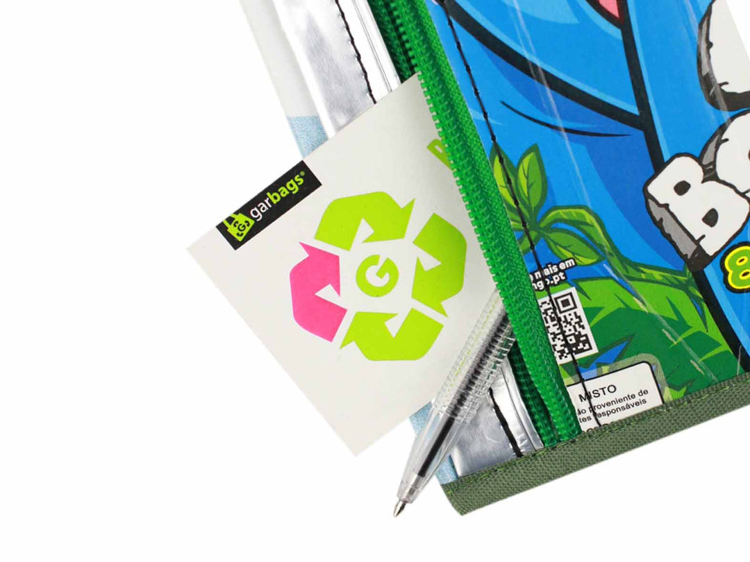 notebook A5 tetrapack package purple & orange