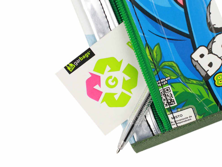 notebook A5 tetrapack package purple & orange