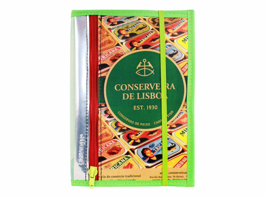 NOTEBOOK A5 BANNER FISH CANS GREEN - Garbags