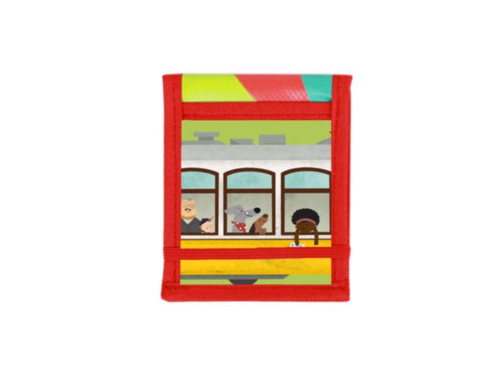 notebook A7 *Tiago M.* red & yellow tram