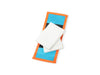 notebook A7 publicity banner orange & white