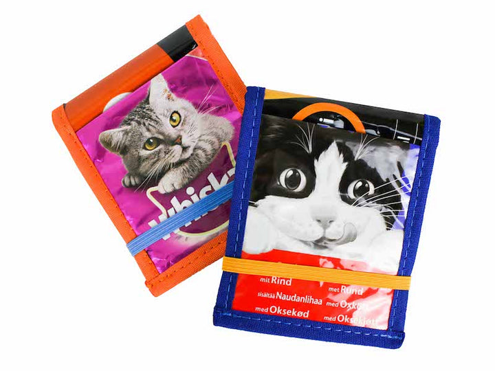 notebook A7 cat food package orange