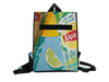 backpack base publicity banner blue & yellow