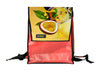backpack publicity banner yellow passion fruit