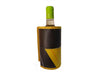 bottle sleeve cooler publicity banner black & yellow