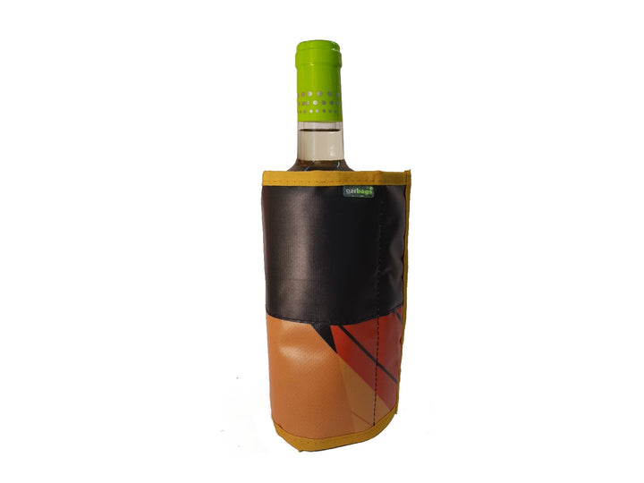 bottle sleeve cooler publicity banner orange