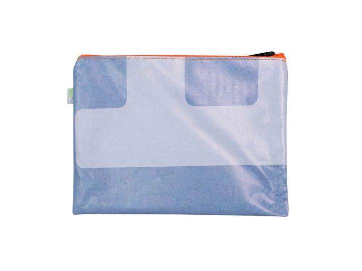 beach clutch coffee package orange & blue