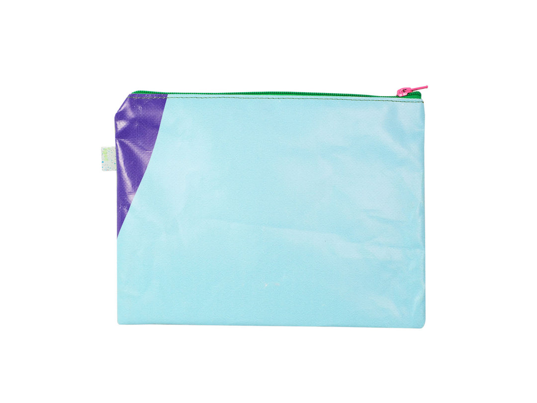 beach clutch dog food package green