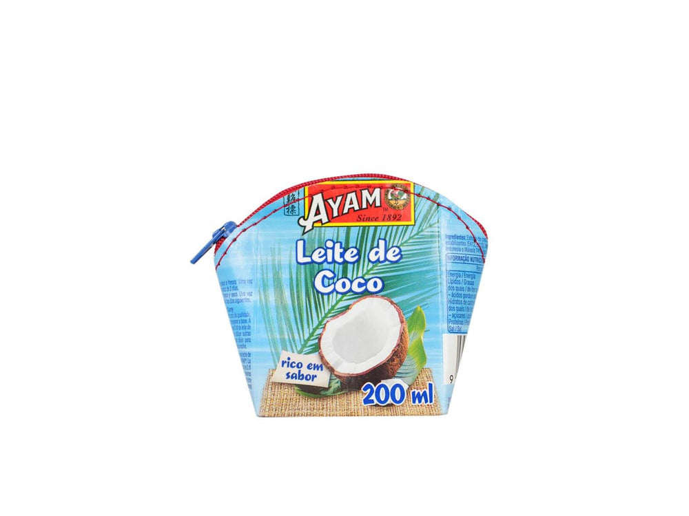 coin purse tetrapak coconut milk blue - Garbags