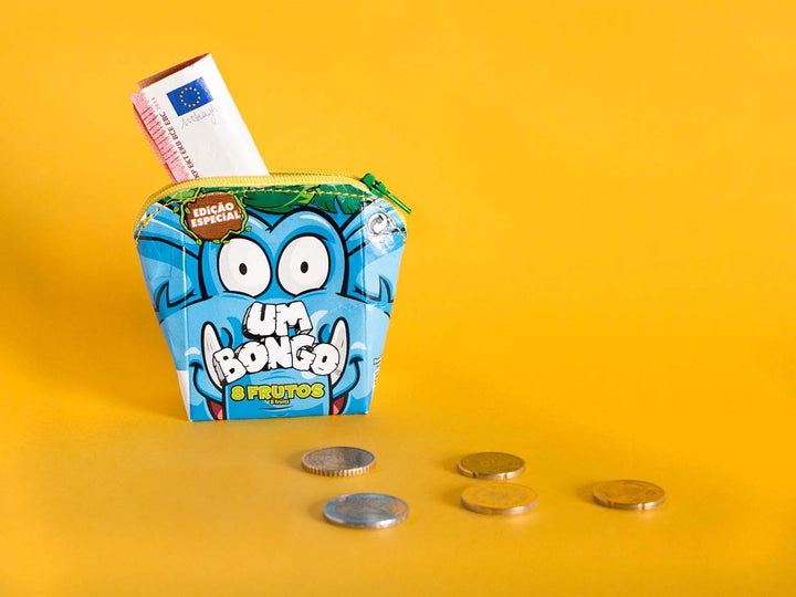 coin purse tetrapak coconut milk blue - Garbags