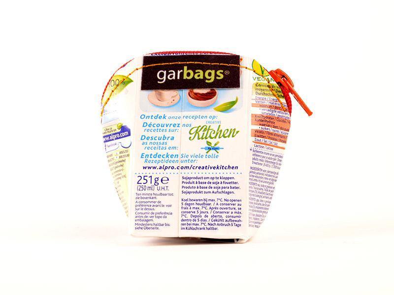 coin purse tetrapak white & red - Garbags