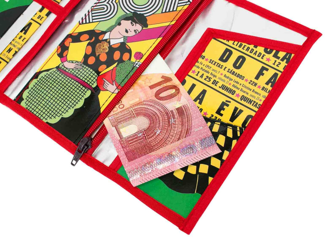 document holder coffee package red & yellow lisbon festas - Garbags