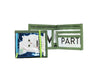 document holder cat food package blue & green - Garbags