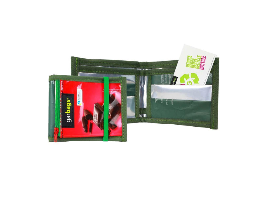 document holder chocolate package red & green - Garbags