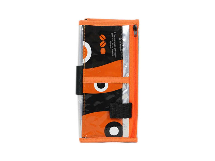 document holder coffee package orange & black - Garbags