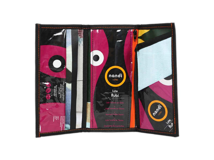document holder coffee package purple & black - Garbags