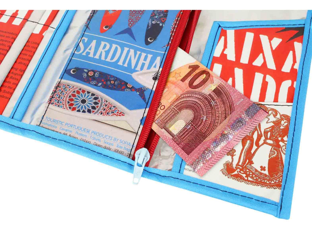 document holder *lisbon exclusive* coffee package blue sardines - Garbags