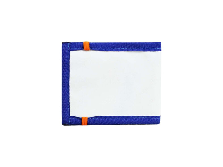 document holder publicity banner blue & white - Garbags