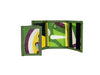 document holder publicity banner green yellow & purple - Garbags