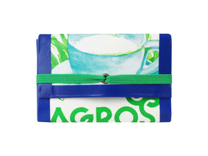 elastic wallet cow milk package green - Garbags