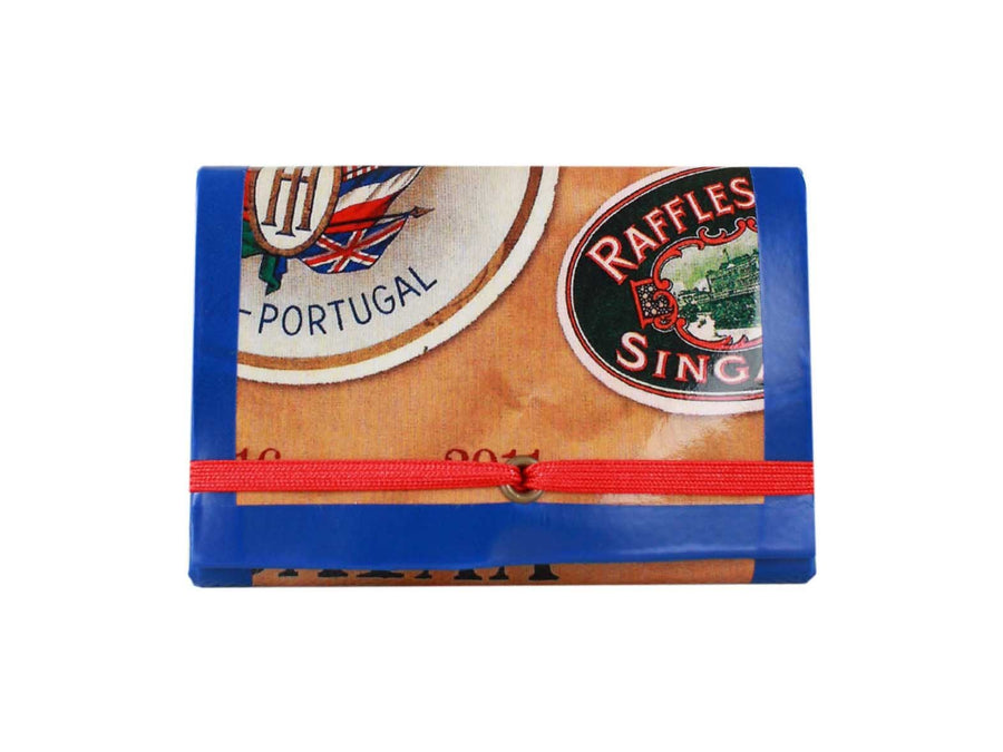 elastic wallet *lisbon exclusive* blue lisboa vintage - Garbags