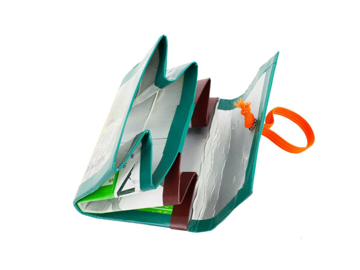 elastic wallet *lisbon exclusive* green lisbon map - Garbags