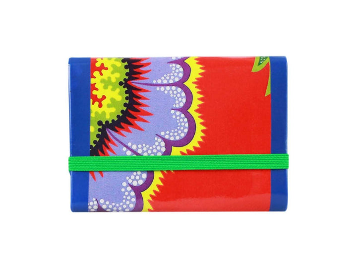elastic wallet *lisbon exclusive* red flowers liberdade - Garbags