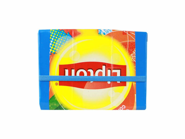 elastic wallet tetrapak peach iced tea blue - Garbags