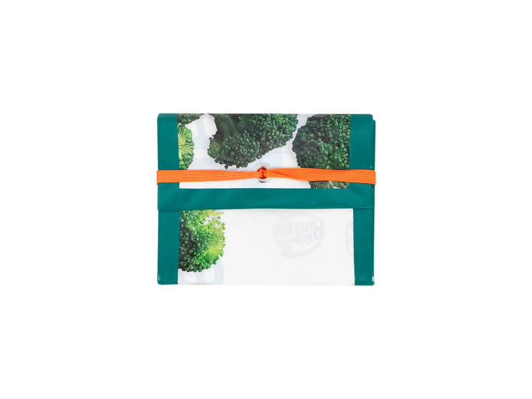 elastic wallet veggies packages broccoli