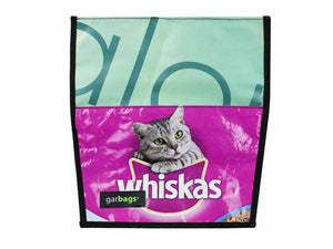 extraflap M cat food publicity banner purple - Garbags
