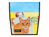 extraflap M cat food publicity banner yellow - Garbags