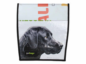 extraflap M dog food publicity banner white - Garbags
