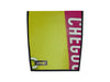 extraflap M publicity banner yellow & hot pink