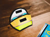 sunglasses case publicity banner green eye