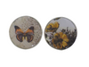 stud earrings yellow flowers & butterfly