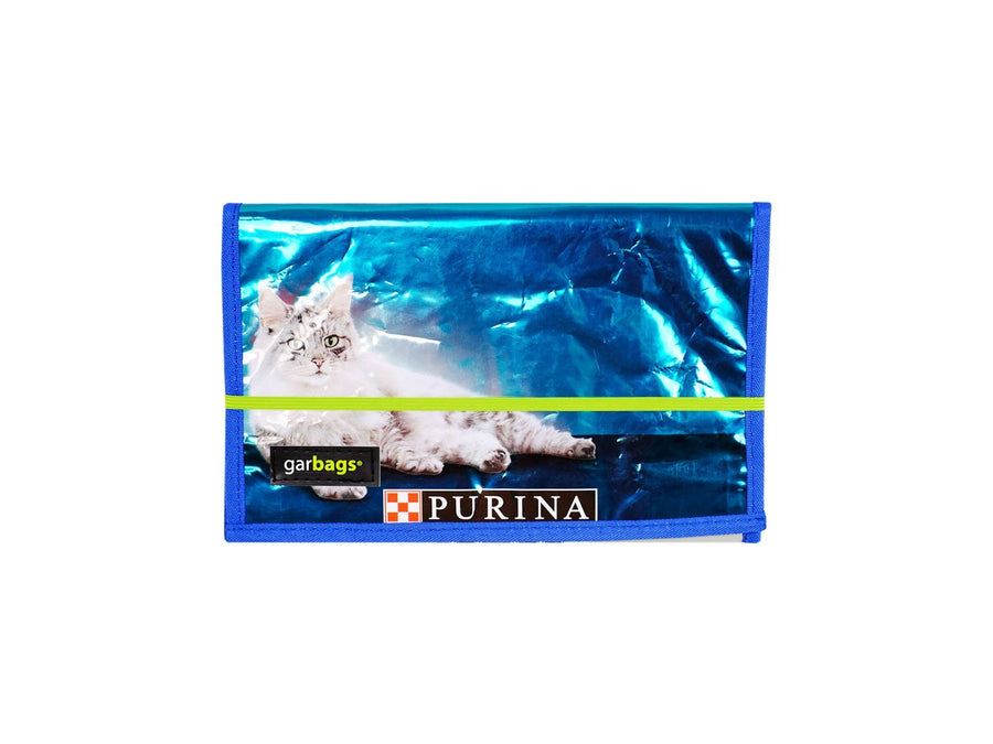 ipad case mini cat food package blue shiny - Garbags