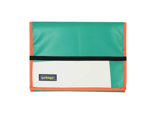 ipad case publicity banner green & white - Garbags